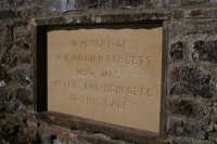 Memorial stone to Rev. Gillian Bobbett